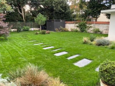 Vue générale n°1 sur le Jardin - Rénovation à J+35